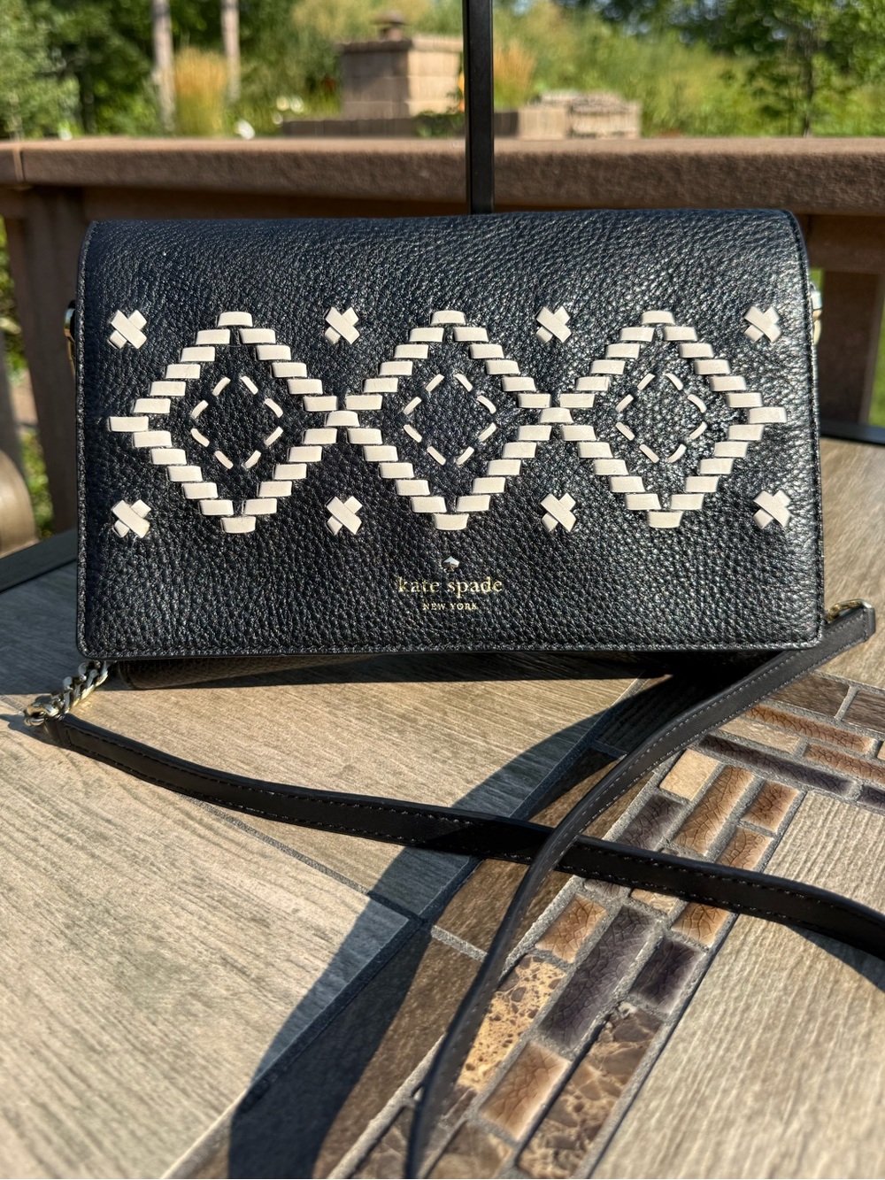 EUC Kate Spade New York Flynn Street Valencia Crossbody Weave